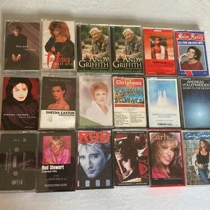 18 Vintage Music Cassettes